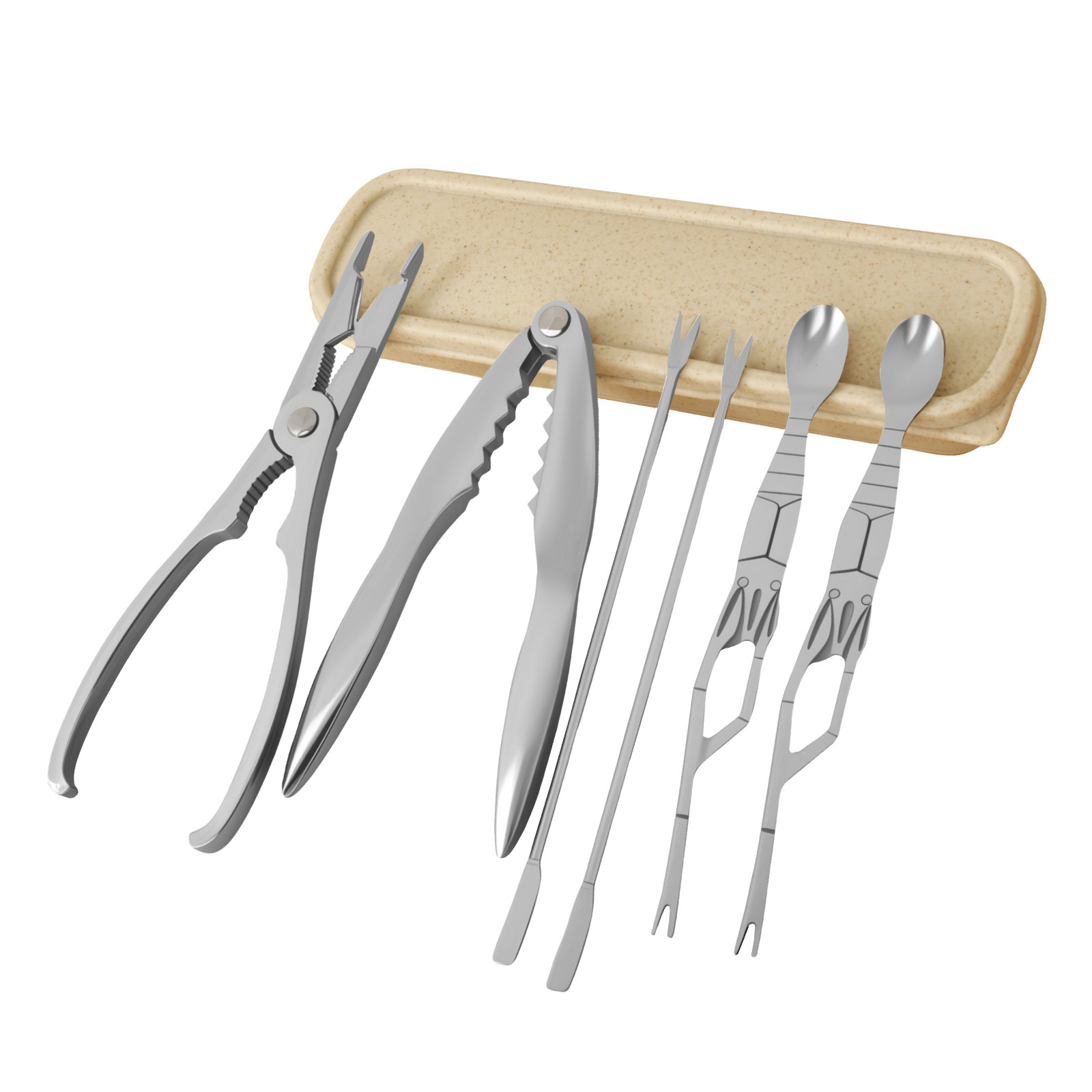 Home Cooking Utensil Set - 6/9/12Pcs Stainless Steel Seafood Tool Kit