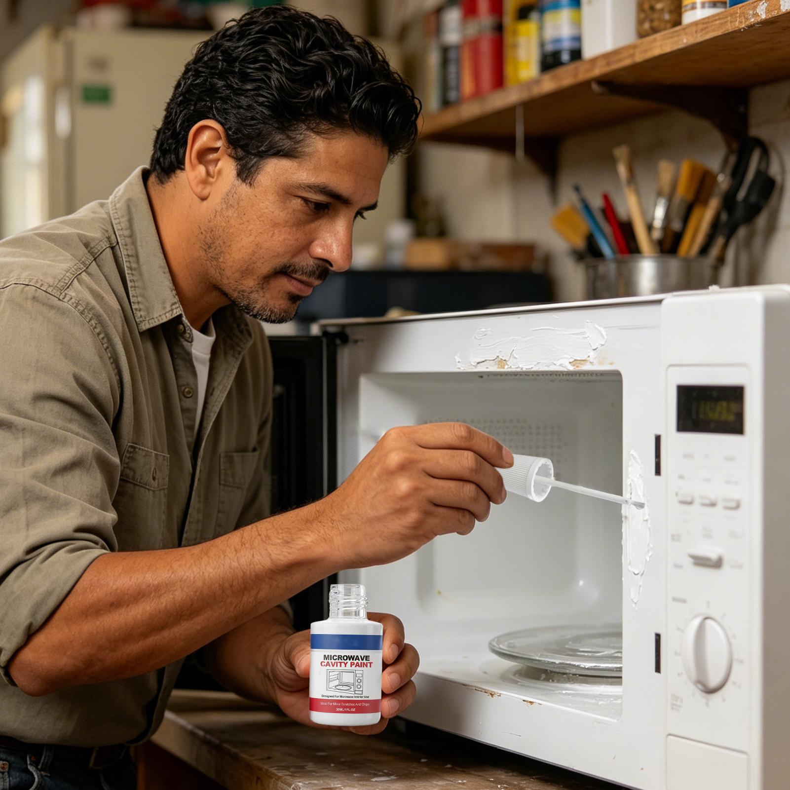 Home Cooking Utensils - Microwave Oven Interior Repair Paint Appliance