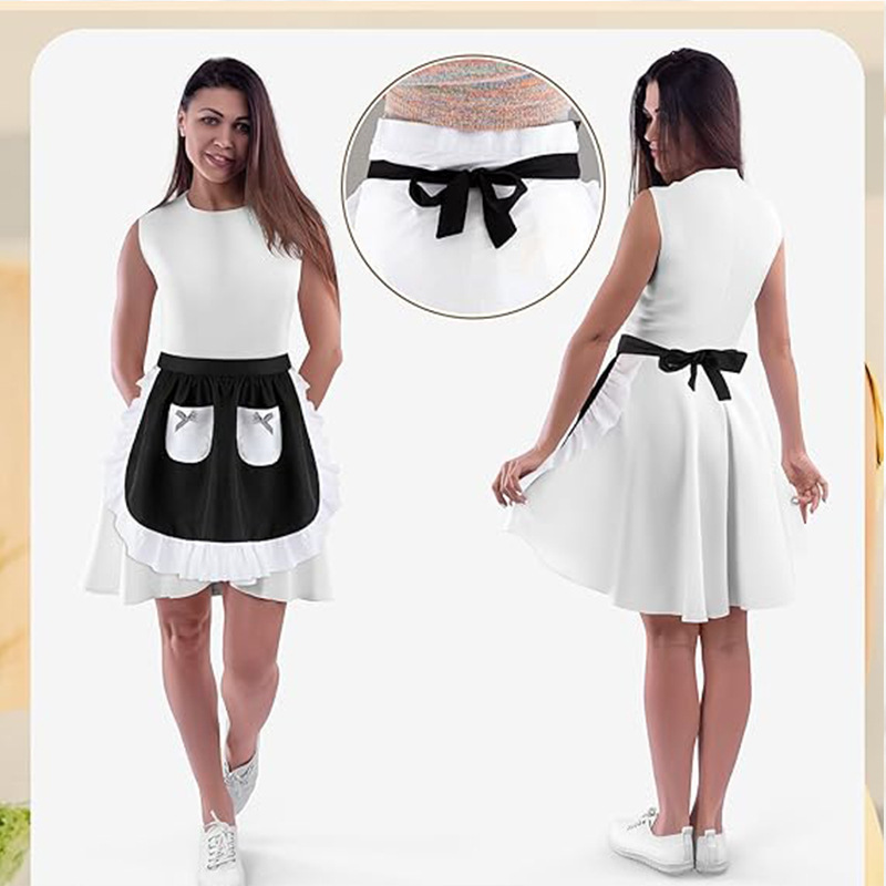 Elegant Lace Short Apron With  - Home Cooking Service review and price