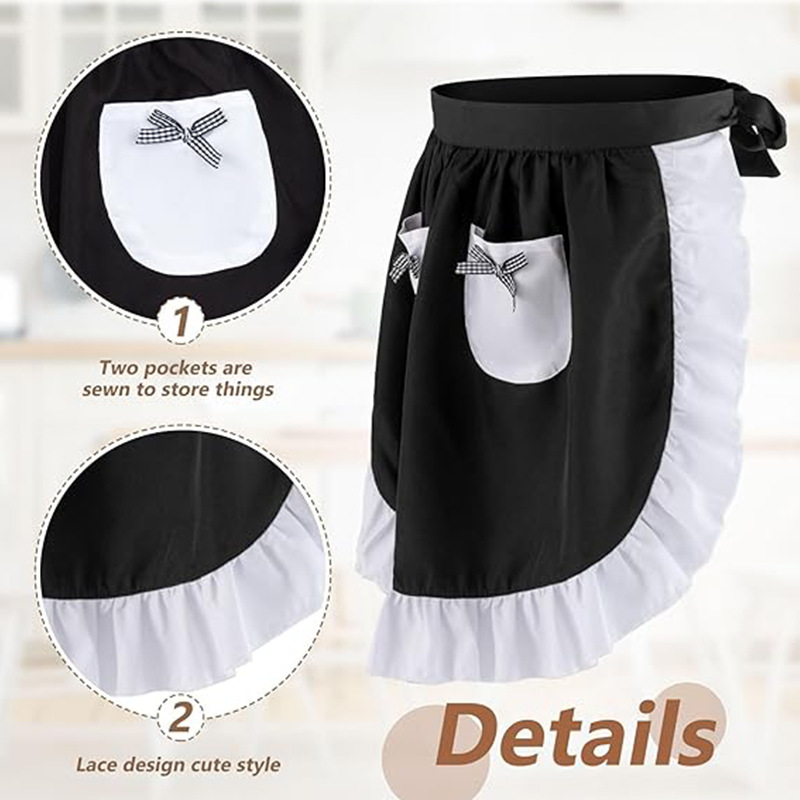 Elegant Lace Short Apron With  - Home Cooking Service review and price