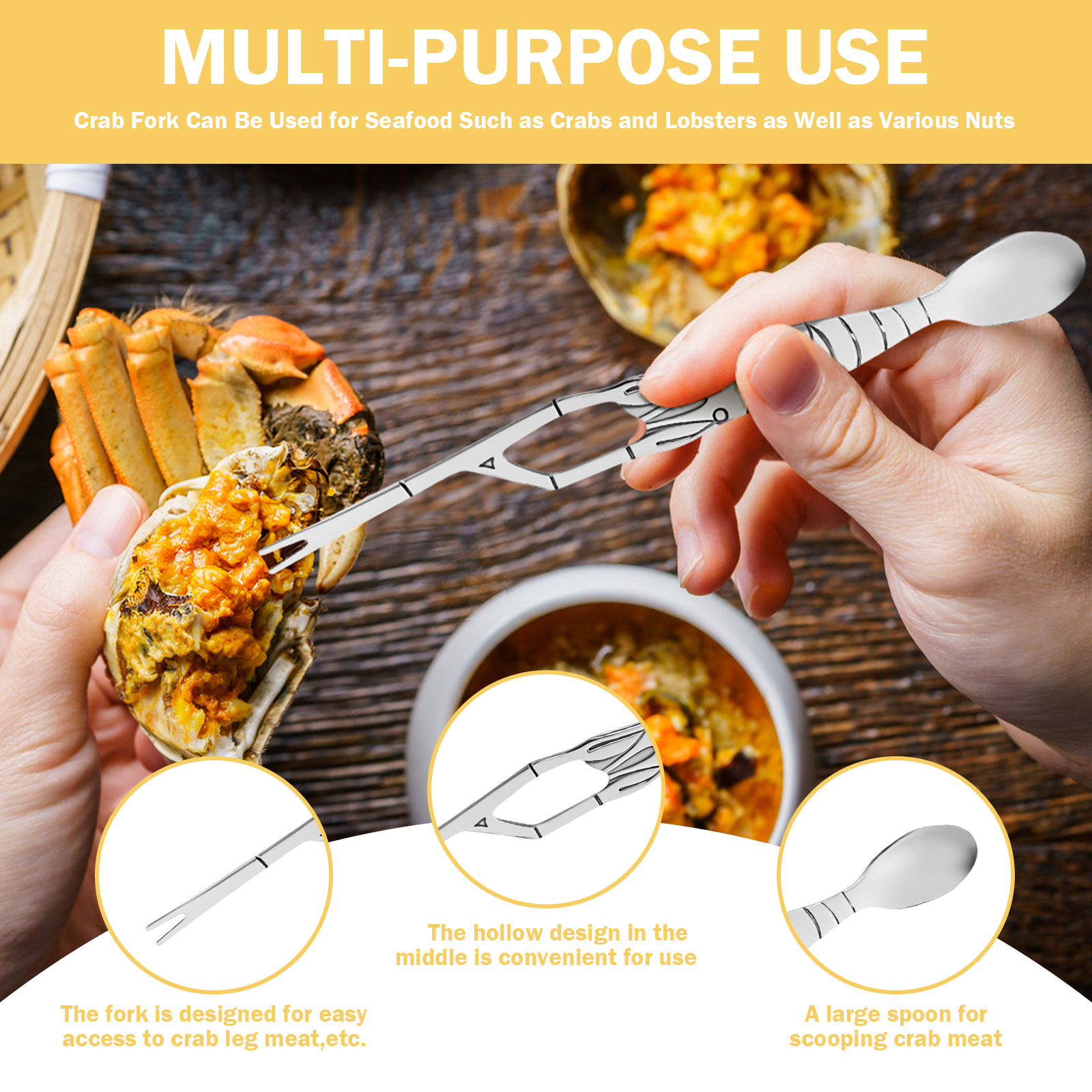 6/9/12Pcs Stainless Steel Seaf - Home Cooking Utensil Set review and price