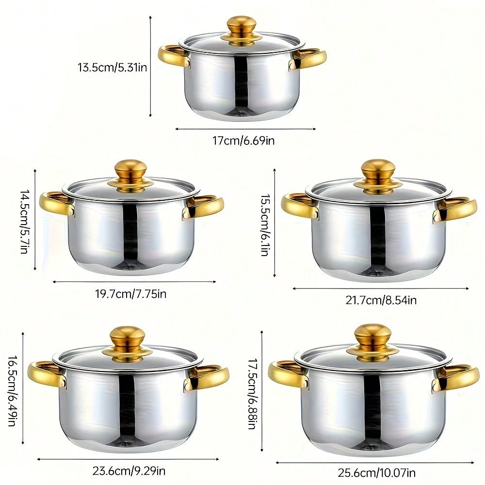 Stainless Steel Pot Set Modern - Home Cooking Utensils review and price