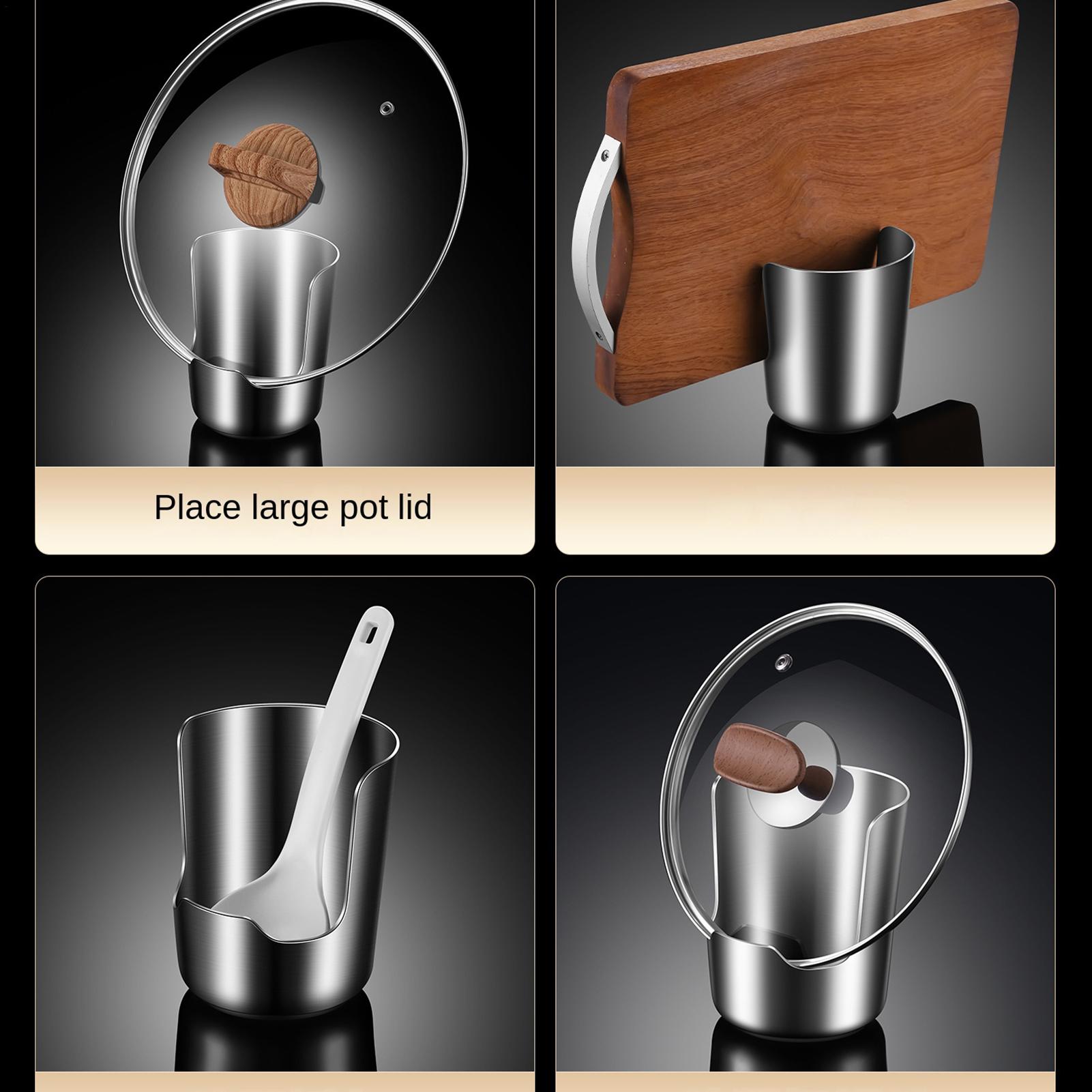 Stainless Steel Pot Lid Holder - Home Cooking Utensils review and price