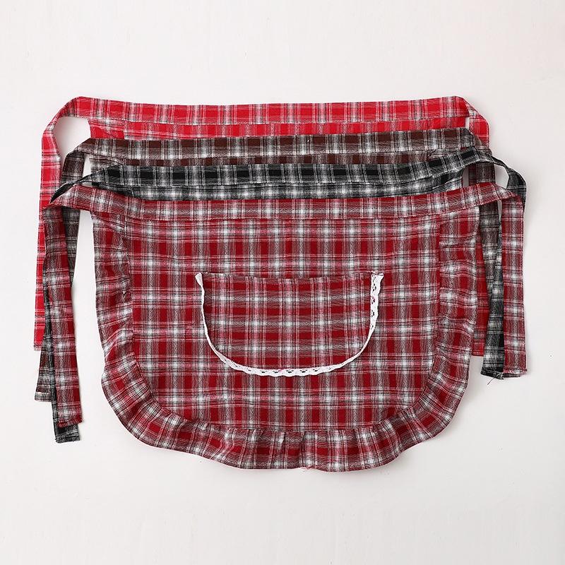 Apron Square Check Half Waist  - Home Cooking Service review and price