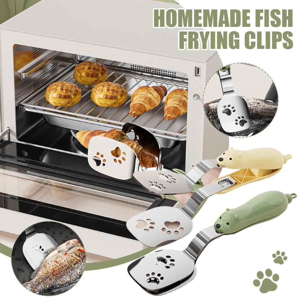 1/2pcs Bear Fish Tongs Flipper - Home Cooking Utensils review and price